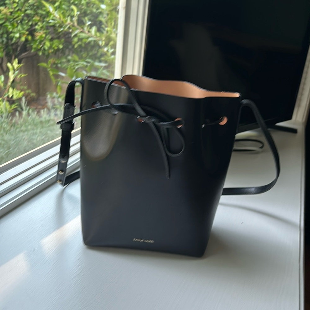 Mansur Gabriel mini bucket bag black/ballerina